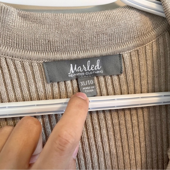 Marled Reunited Beige Button Down Sweater - Picture 7 of 9